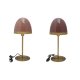 Bordslampa DKD Home Decor Metall Modern (23 x 23 x 55 cm) (2 ant