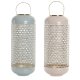 Ljusstakar DKD Home Decor Bl Rosa Aluminium 24 x 24 x 60 cm 24