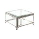 Smyckeskrin DKD Home Decor Glas Metall 16 x 16 x 10 cm Silvrig T