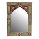 Vggspegel DKD Home Decor Multicolour Blommig 41 x 2 x 56 cm