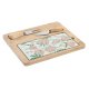 Snacksbricka DKD Home Decor 24,5 x 20 x 1,2 cm Beige Grn Stengo