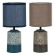 Bordslampa DKD Home Decor Keramik Stengods 50 W (15 x 15 x 32 cm