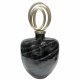 Vas DKD Home Decor 28 x 14 x 48 cm Glas Silvrig Svart Aluminium