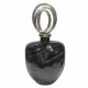 Vas DKD Home Decor Glas Silvrig Svart Aluminium Modern (23 x 13