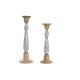 Ljusstakar DKD Home Decor Metall Mangotr (17 x 17 x 52,5 cm) (2