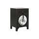 Nattduksbord DKD Home Decor Vit Svart Gyllene Gran Tr MDF 45 x