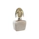 Vas DKD Home Decor Glas Beige Gyllene Aluminium (28 x 11 x 45 cm
