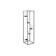 Ljusstakar DKD Home Decor Glas Svart Transparent 18 x 18 x 76 cm