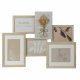 Fotoram DKD Home Decor 54 x 2,4 x 36,7 cm Glas Naturell Shabby C