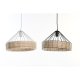 Taklampa DKD Home Decor 35 x 35 x 22 cm Svart Metall Rattan 50 W