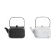 Tekanna DKD Home Decor Svart Rostfritt stl Vit 1,2 L (2 antal)