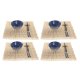 Sushiset DKD Home Decor 14,5 x 14,5 x 31 cm Svart Bl Stengods O