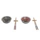 Sushiset DKD Home Decor 30 x 21 x 7 cm Multicolour Mandala Steng