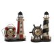 bordsklocka DKD Home Decor Svart Rd Frmre lyktor Vintage (2 an