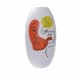 Vas DKD Home Decor Ansikte Vit Harts Multicolour (20,5 x 20,5 x