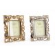 Fotoram DKD Home Decor 19 x 2 x 25 cm Silvrig Gyllene Harts Shab
