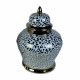 Keramikskl DKD Home Decor Porslin Gyllene Vit Kolonial (22 x 22