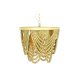 Taklampa DKD Home Decor Metall Brun Gul 50 W Tr MDF (35 x 35 x