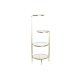 Hyllor DKD Home Decor 32,5 x 30 x 86 cm Glas Gyllene Metall