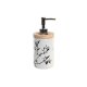 Tvldispenser DKD Home Decor 8 x 9 x 17,5 cm Svart Vit Stengods