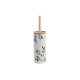 Toalettborste DKD Home Decor 10 x 10 x 38,5 cm Svart Metall Vit