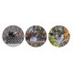 Vggklocka DKD Home Decor Multicolour Katter Tr MDF (34 x 4 x 3