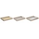Snacksbricka DKD Home Decor Bl Rosa Gul 3 Delar Tr MDF 40 x 30