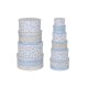 Set med stapelbara frvaringsldor DKD Home Decor Barn Multicolo