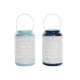 Ljusstakar DKD Home Decor Himmelsbl Marinbl Metall 15 x 15 x 2