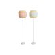 Golvlampa DKD Home Decor 38 x 38 x 154 cm Rosa Metall Grn 220 V