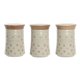 Burk DKD Home Decor Beige Bambu Stengods Prickig 10 x 10 x 16 cm