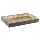Bricka DKD Home Decor Champagne Tr Metall 36 x 22 x 4 cm