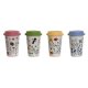 Kopp med locket DKD Home Decor Multicolour Virgok 400 ml (4 ant