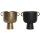 Vas DKD Home Decor 36 x 29 x 33 cm Svart Gyllene Aluminium Moder