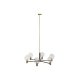 Taklampa DKD Home Decor 83 x 83 x 128 cm Glas Svart Gyllene Meta