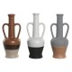 Vas DKD Home Decor Vit Gr Terrakota n Porslin 12,7 x 12,5 x 30