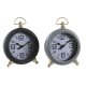 bordsklocka DKD Home Decor Svart Gr Gyllene Traditionell (2 ant