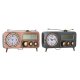 bordsklocka DKD Home Decor Gr Koppar Vintage (2 antal)