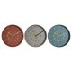 Vggklocka DKD Home Decor Vit Turkos Terrakota n PVC Urban 30 x