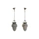 Taklampa DKD Home Decor Glas Metall Multicolour 25 W 20 x 20 x 2