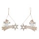 Hngdekoration DKD Home Decor Vit Gyllene Tr 22,5 x 0,5 x 15 cm