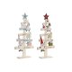Julgran DKD Home Decor Rd Rosa Tr 17,5 x 5 x 38 cm (2 antal)