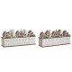 Adventskalender DKD Home Decor Tr 45 x 11 x 23 cm (2 antal)