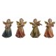 Julgranskula DKD Home Decor Multicolour ngel 6 x 3,9 x 9,8 cm (
