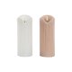 LED Ljus DKD Home Decor Vit Ljusrosa 7.5 x 7.5 x 20 cm 7,5 x 7,5