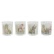 Ljus DKD Home Decor Vit 5 x 5 x 6 cm (4 antal)