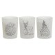 Ljus DKD Home Decor Vit Jul 5 x 5 x 6 cm (3 antal)