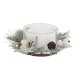 Ljus DKD Home Decor Vit Jul 15 x 15 x 5.5 cm 13 x 13 x 5,5 cm