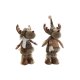 Julgranskula DKD Home Decor Brun Ren 14 x 12 x 35 cm (2 antal)