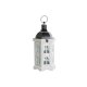 Lykta DKD Home Decor Antikbehandlad Vit Mrkgr Tr Glas 19 x 17